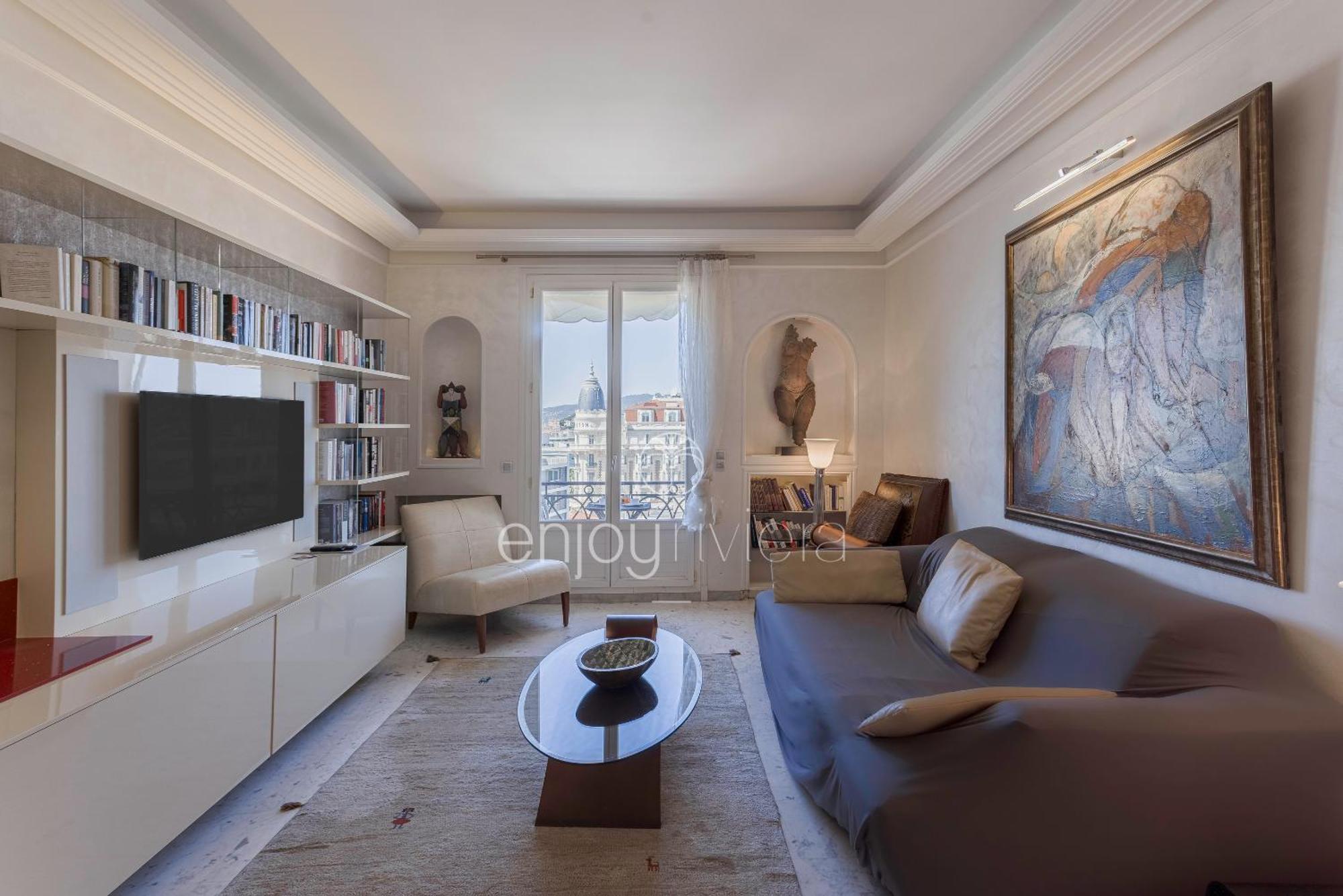 Palais Miramar Suite Art Modern - Derniere Etages Vue Mer - 75M De Confort - En Face Des Plages -Wifi - Clim Канны Экстерьер фото