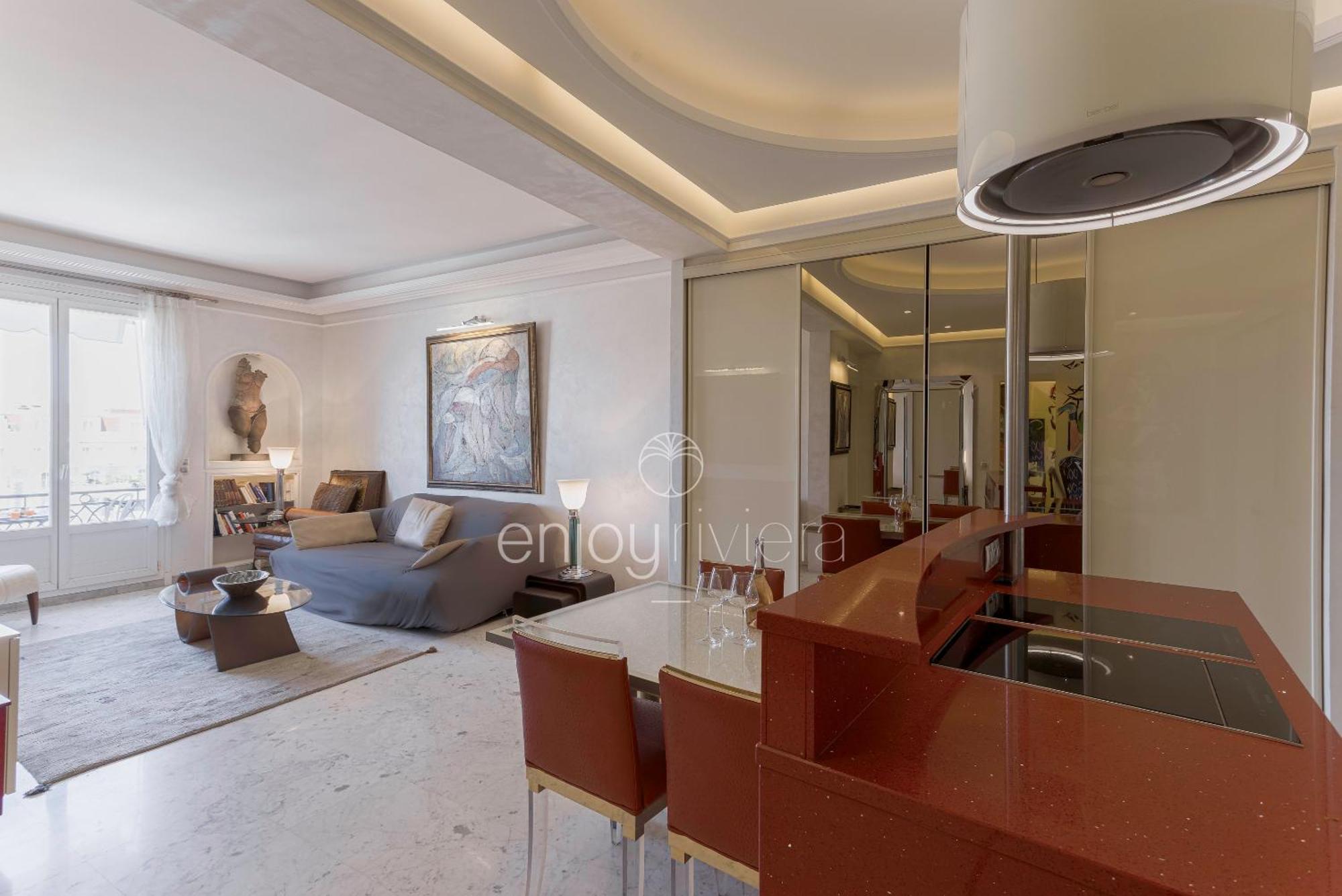 Palais Miramar Suite Art Modern - Derniere Etages Vue Mer - 75M De Confort - En Face Des Plages -Wifi - Clim Канны Экстерьер фото